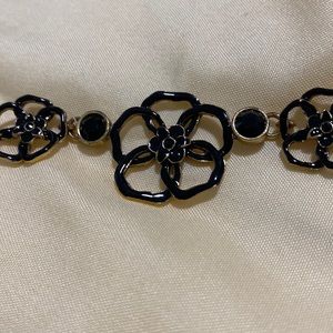 Fashion beautiful  Pilgrim necklace with black flowers!!